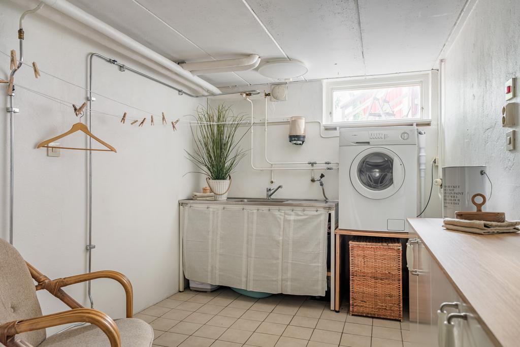 Tvättstuga i källarplan