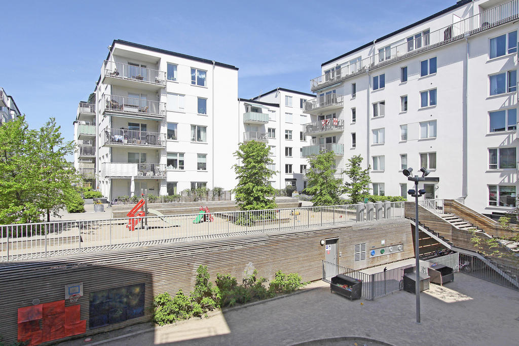 Föreningens gemensamma innergård.
