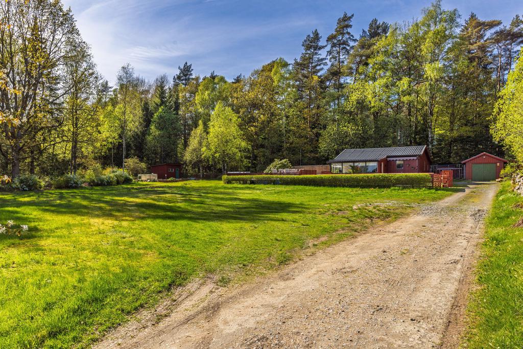 Stor tomt med gott om plats för odling och lek 