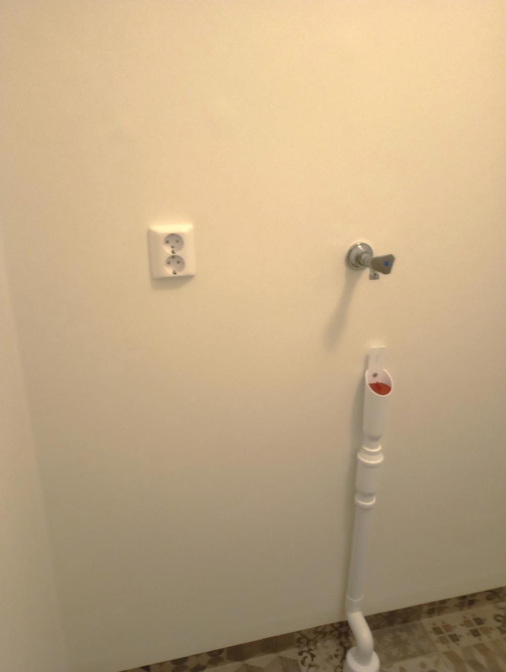 Säljarens egen bild över möjlig tvättplats
