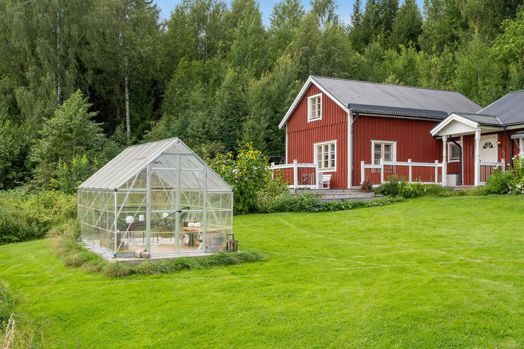 Organgeri i trädgård. 