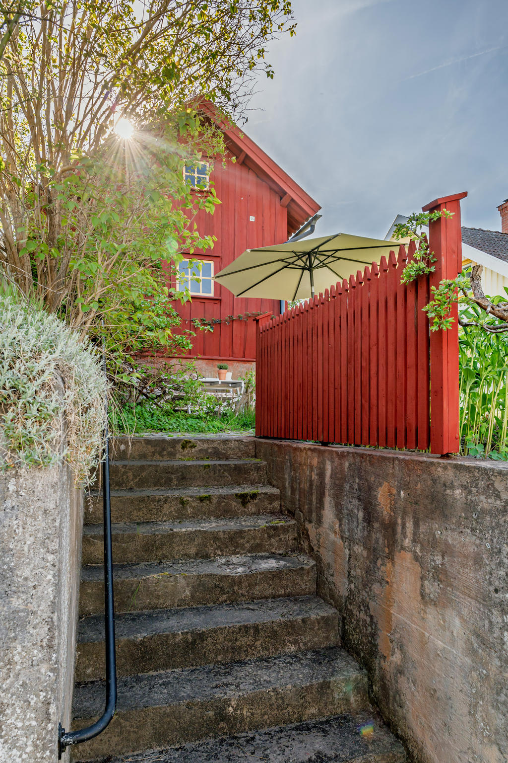 Trappa till trädgården