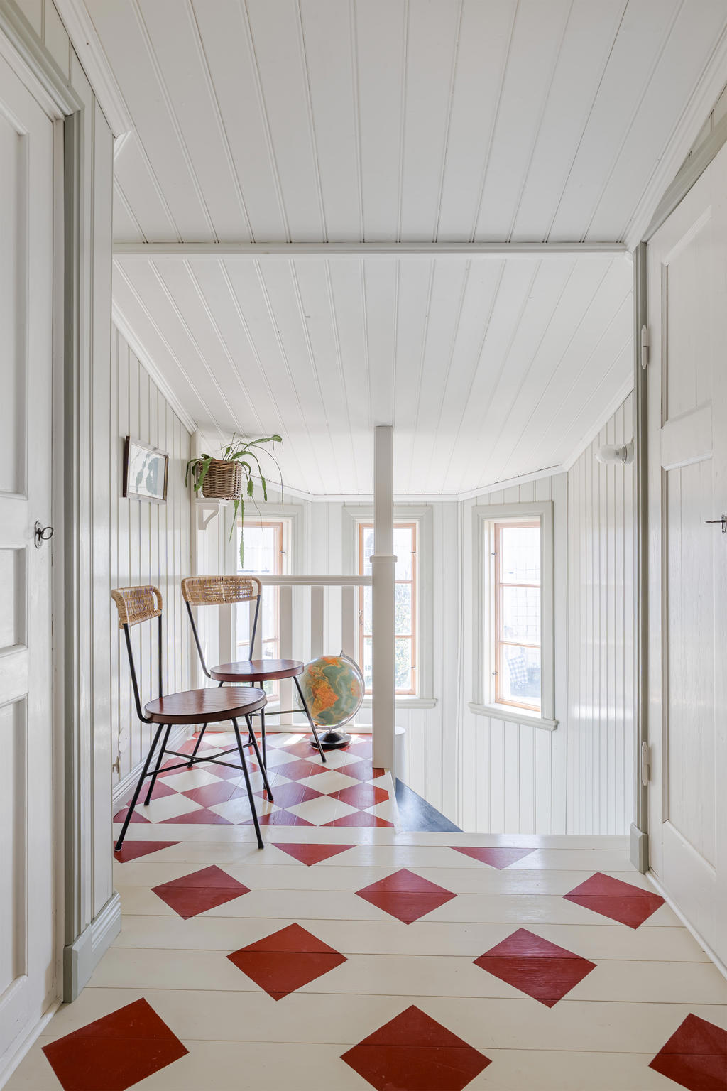 Övre hall med fina detaljer
