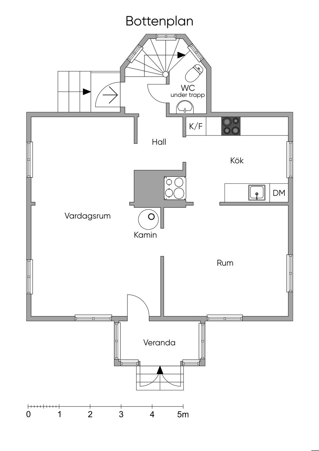 Planritning entréplan