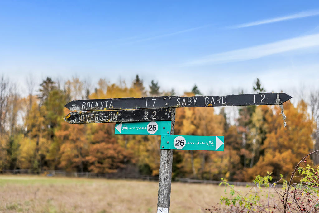 Flertalet promenadstråk och löparsoår i området