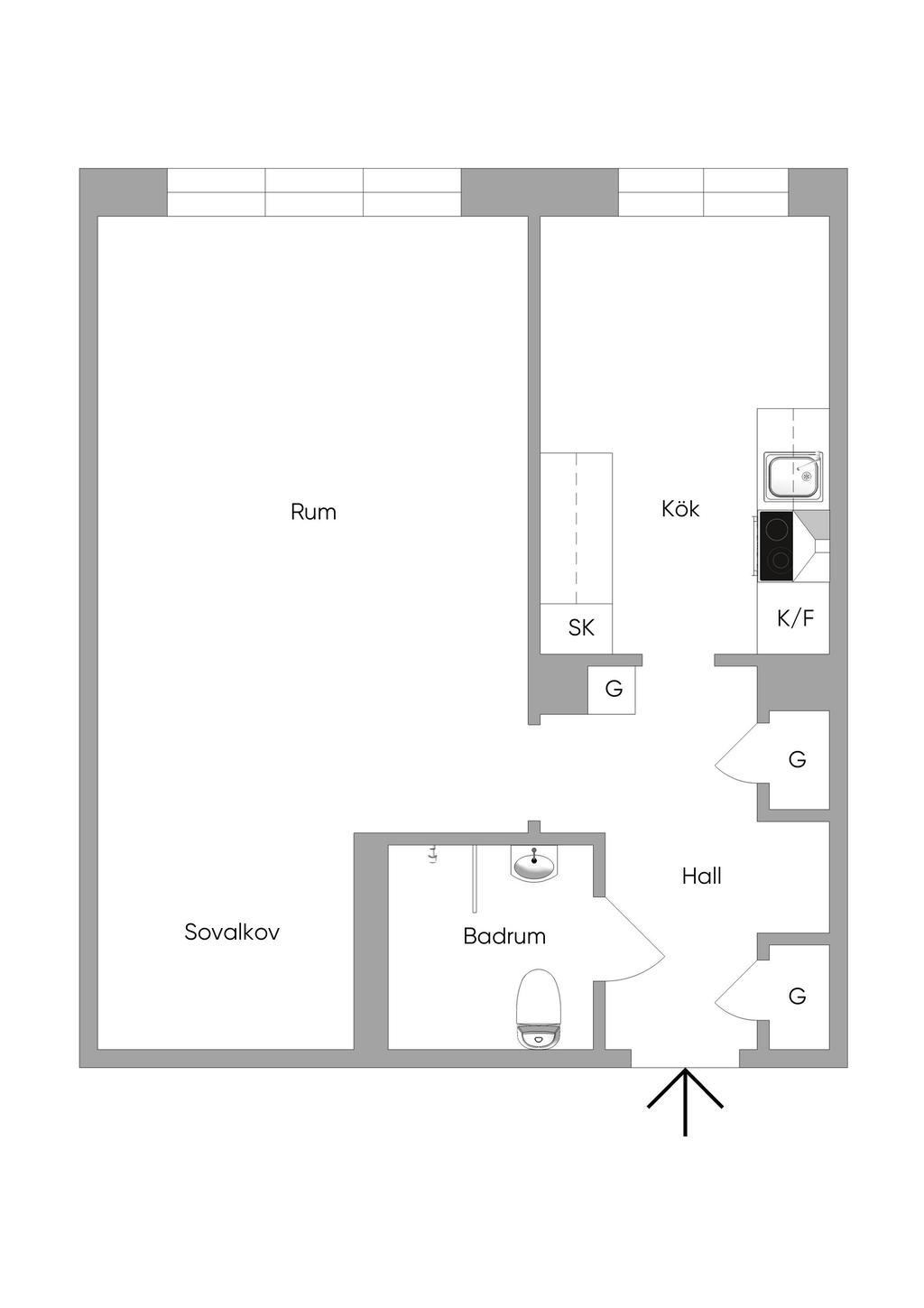 Nuvarande planlösning