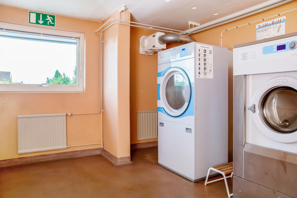 En av föreningens gemensamma tvättstugor