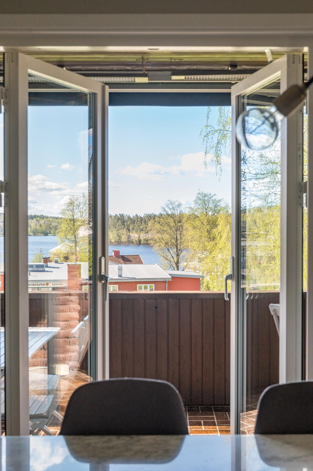 Utgång till balkong