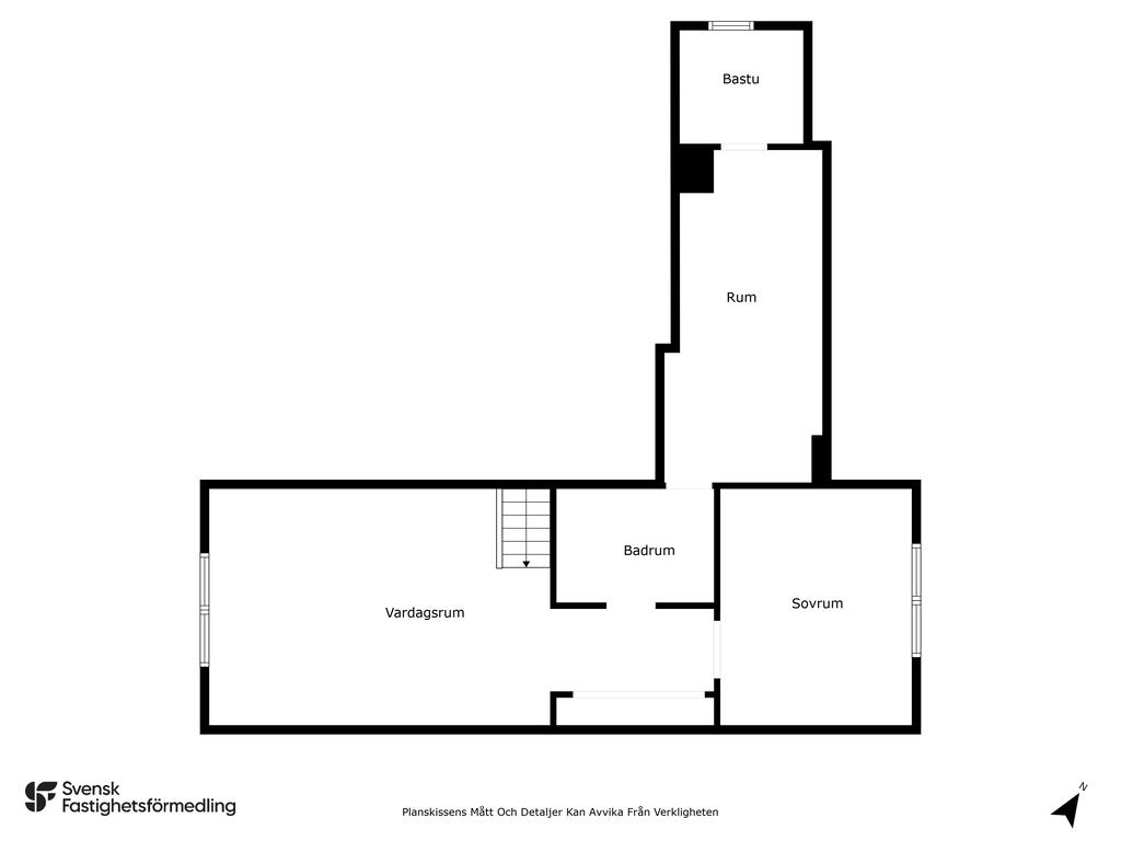 Planritning övre plan