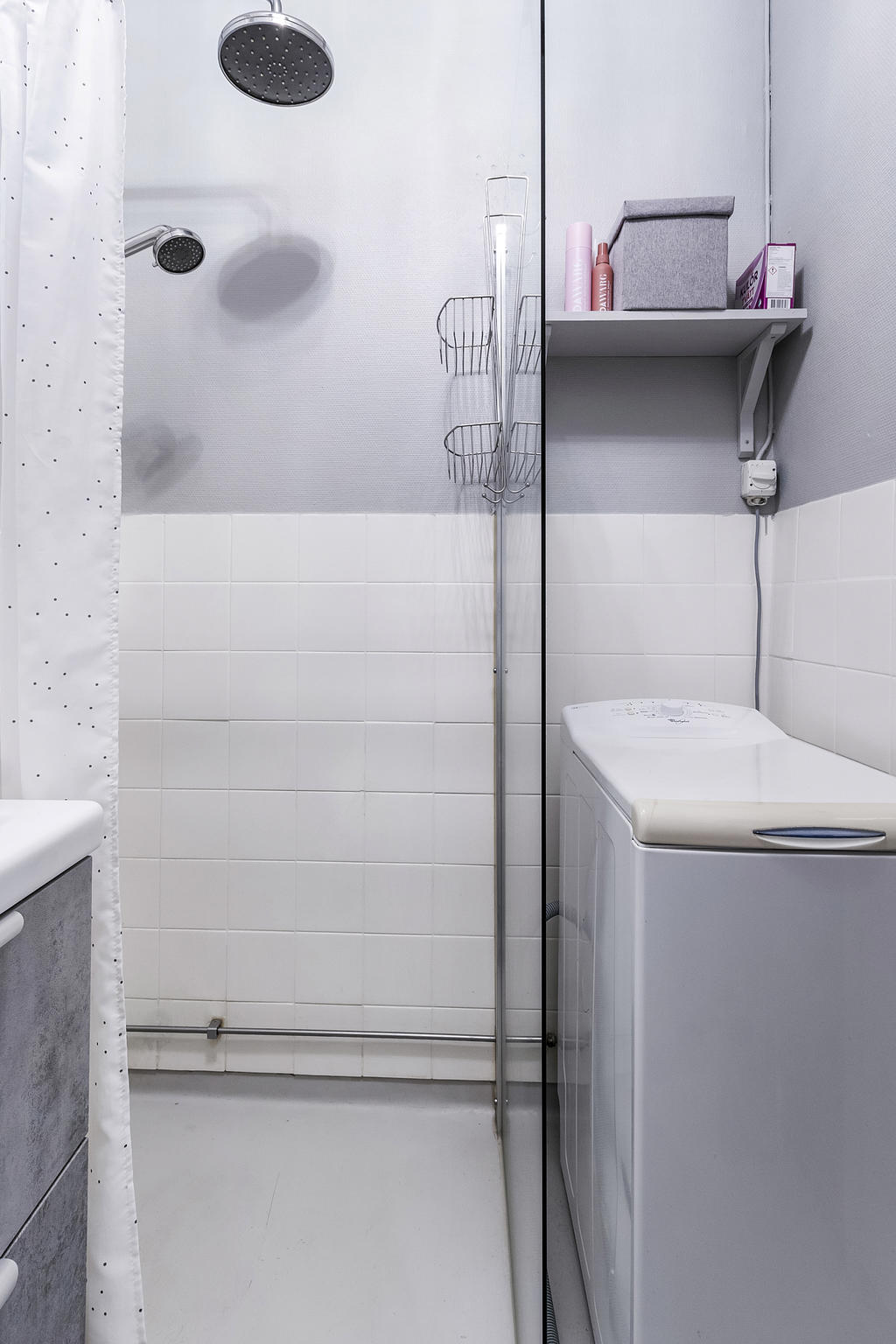 WC/dusch med tvättmaskin