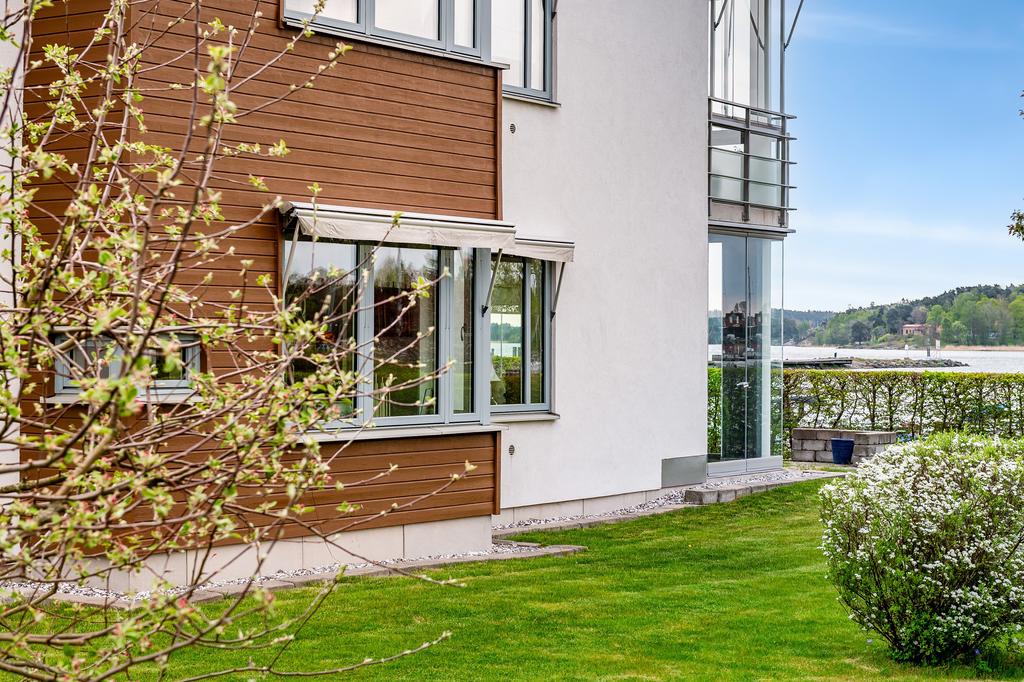 Trädgård med fint läge