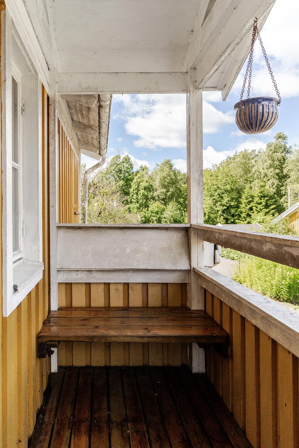 Verandan vid entrén