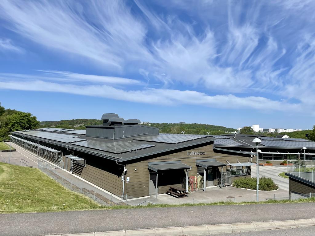 Hultskolan ligger på bekvämt gångavstånd från huset