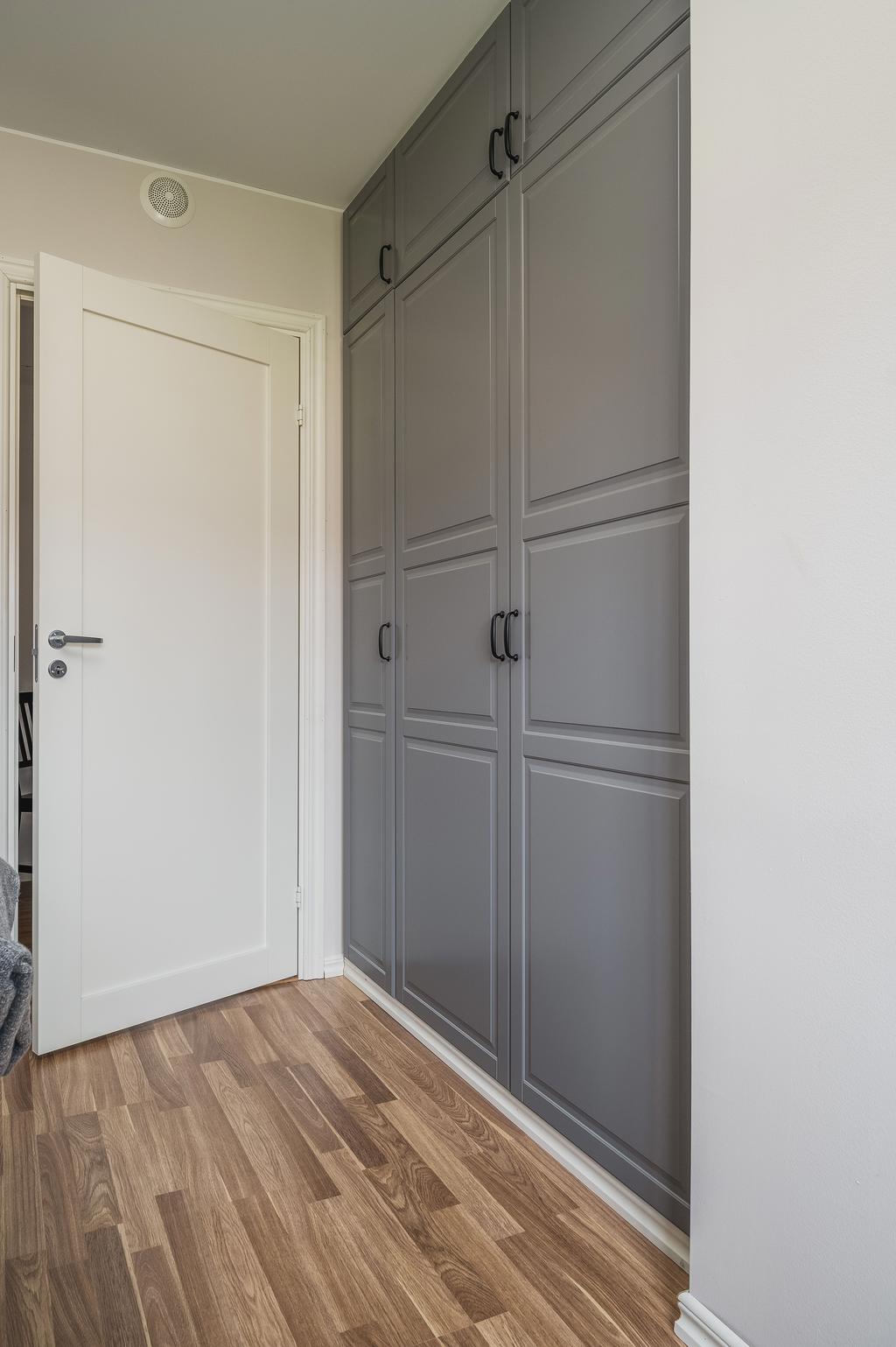 Inbyggda garderober i sovrummet