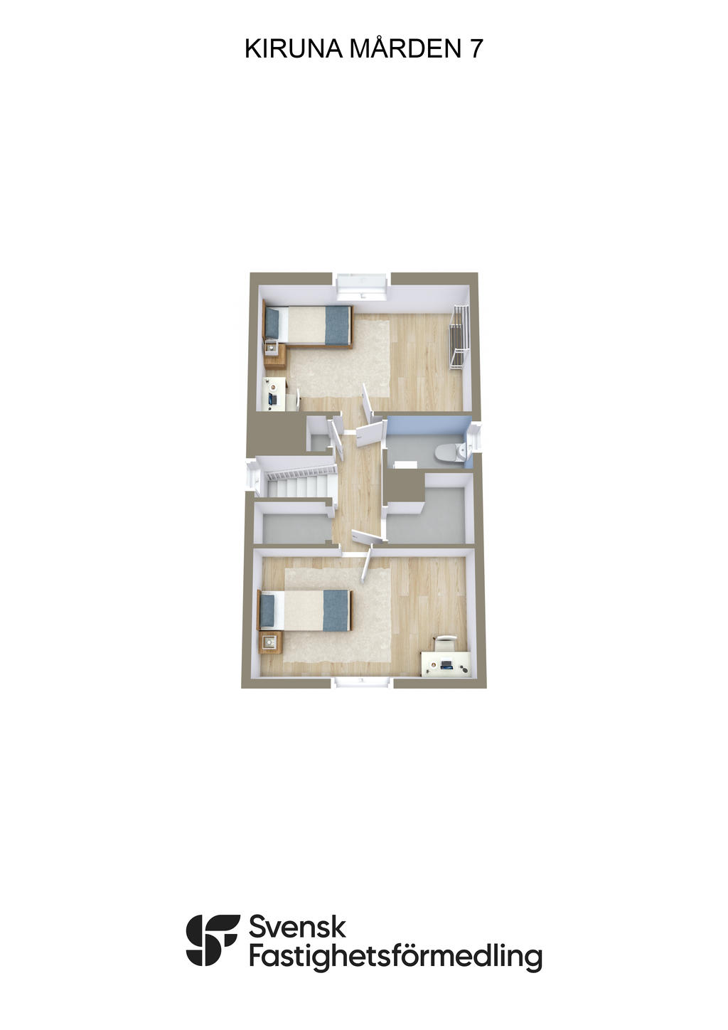 Möblerat övre plan