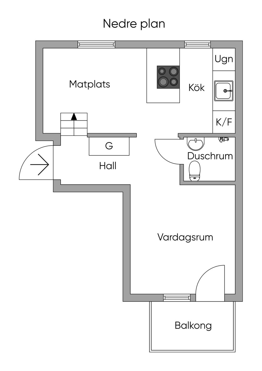 Nedre plan
