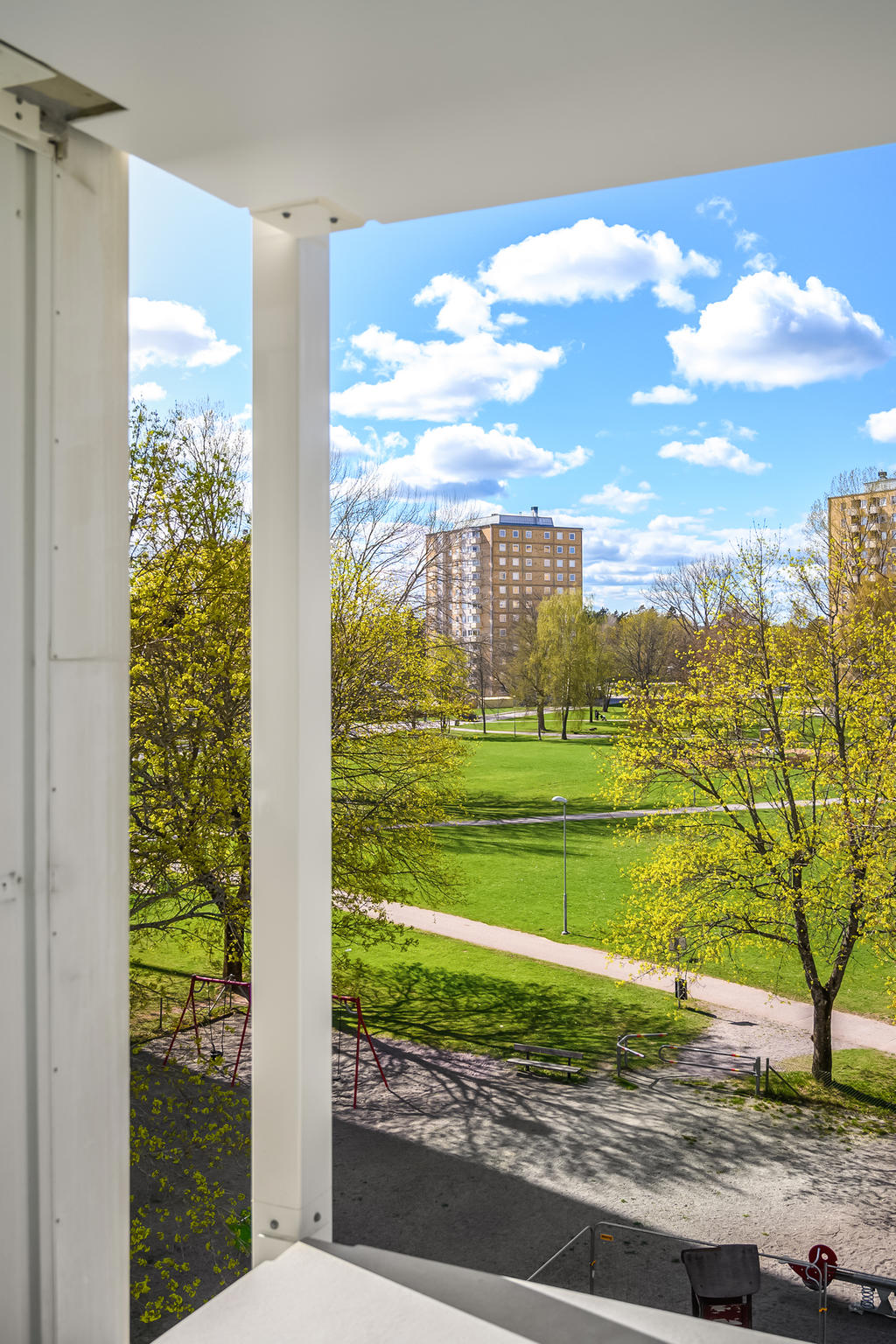 Utsikt mot parken