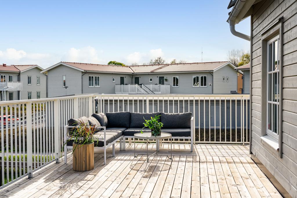 Takterrassen har sol hela dagen