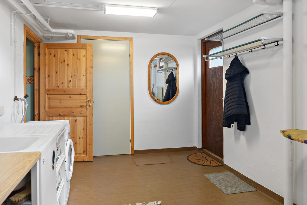 Tvättstuga med grovingång