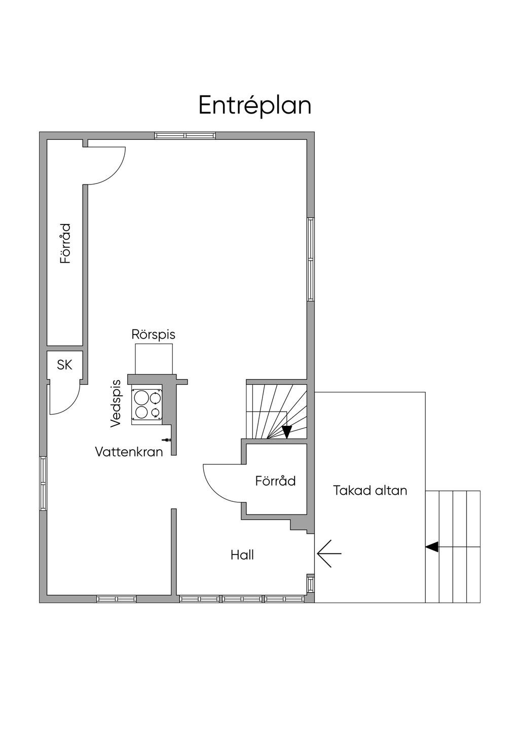 Entréplan "Gamla huset"