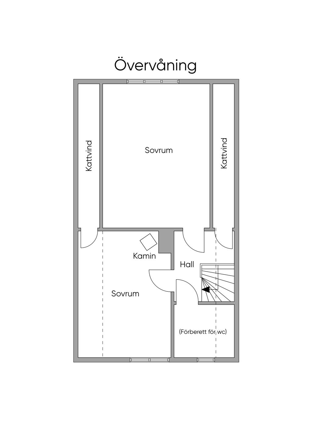 Övervåning "Gamla huset"