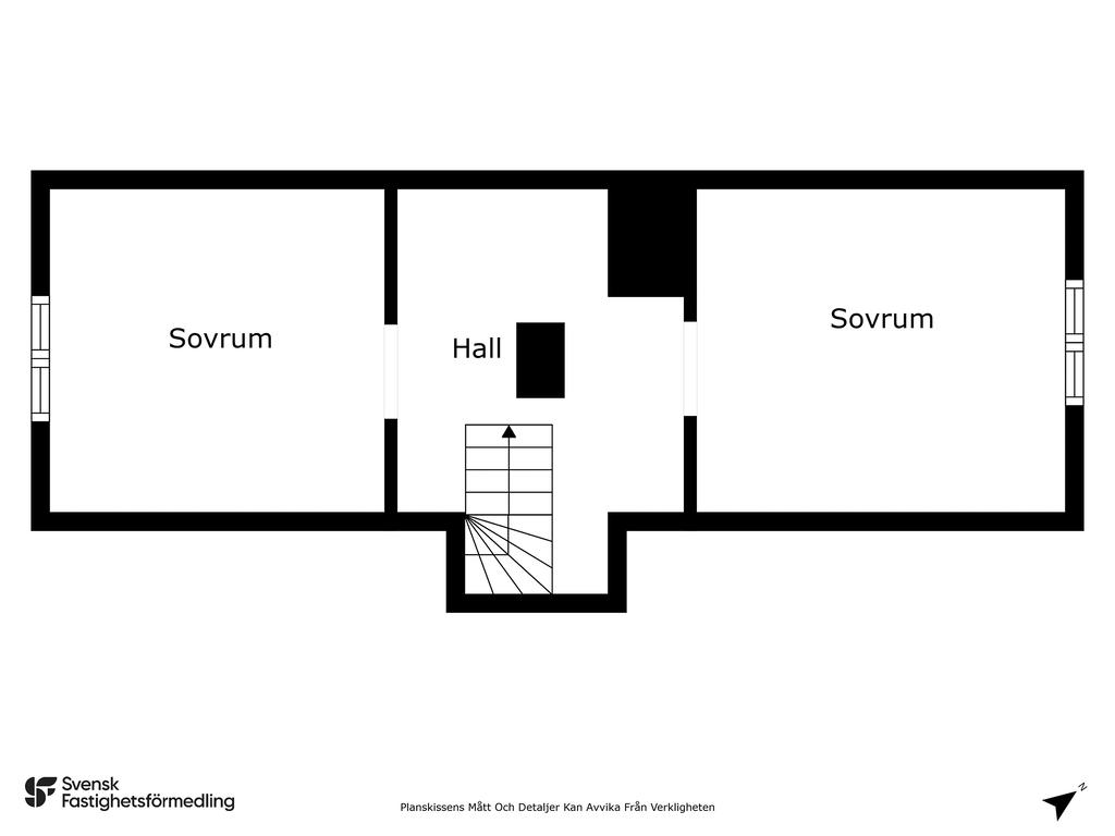 Planritning övre plan 