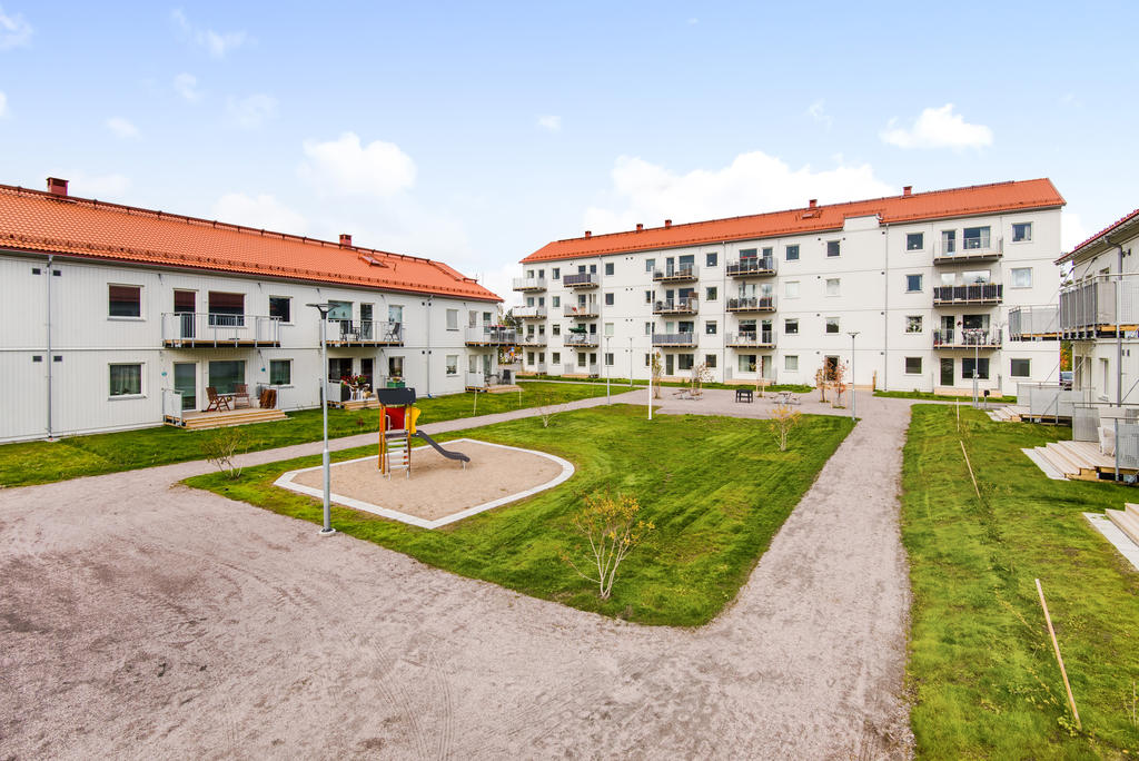 Solig innergård
