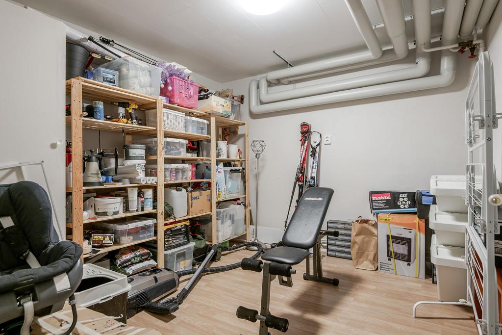 Förråd, gym eller gästrum?