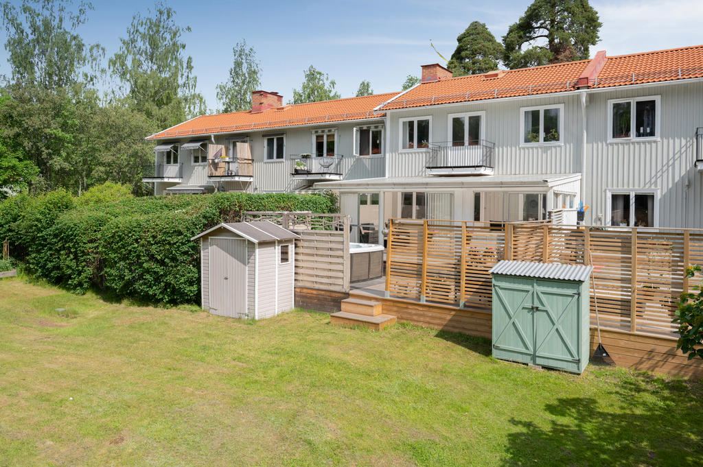 Baksidan av radhuset