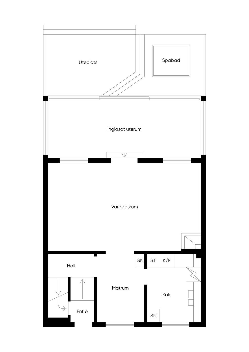 Planlösning entréplan