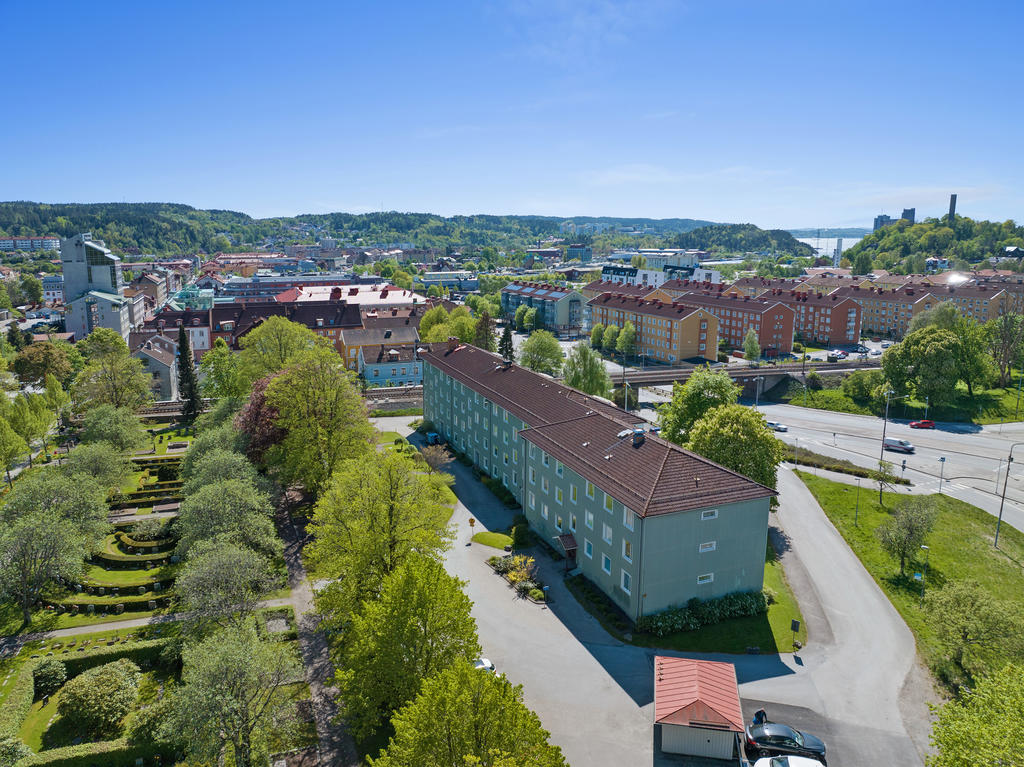 Områdesbild - gångavstånd till centrum 