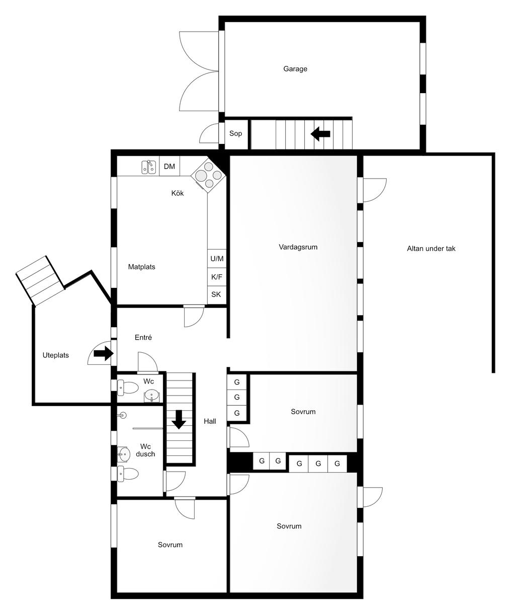 Planlösning entréplan