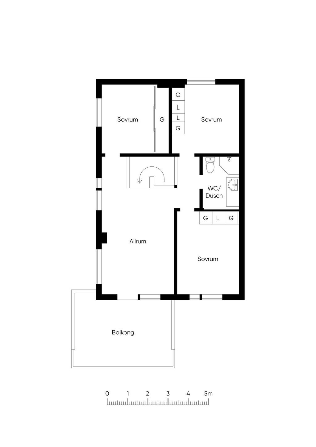 Planritning ovanvåning