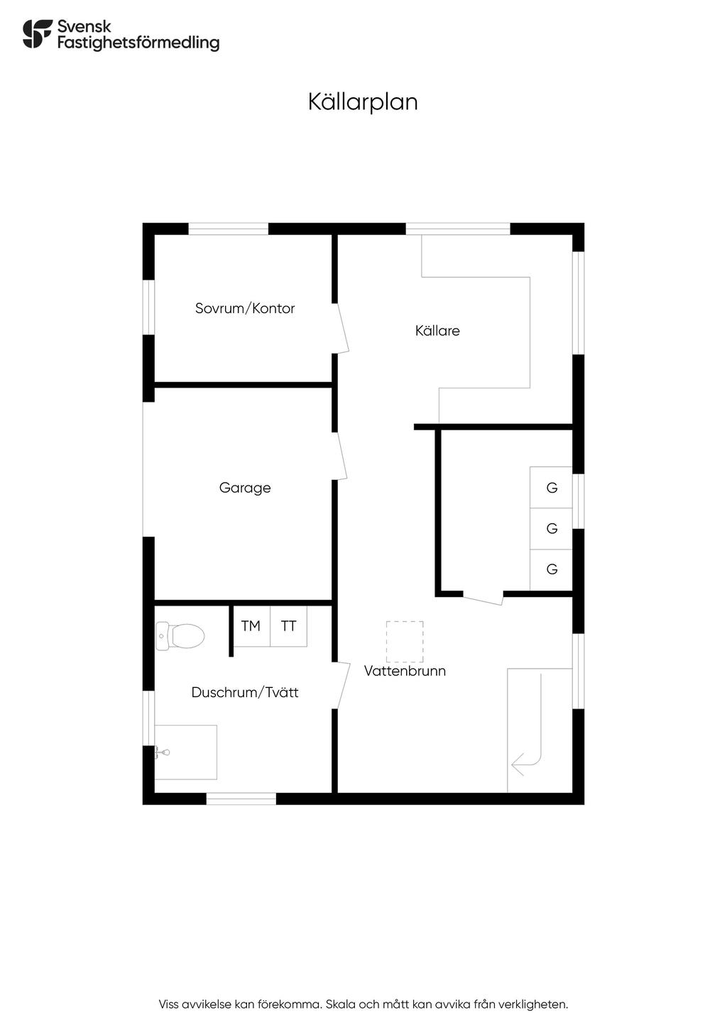 Planlösning - källarplan