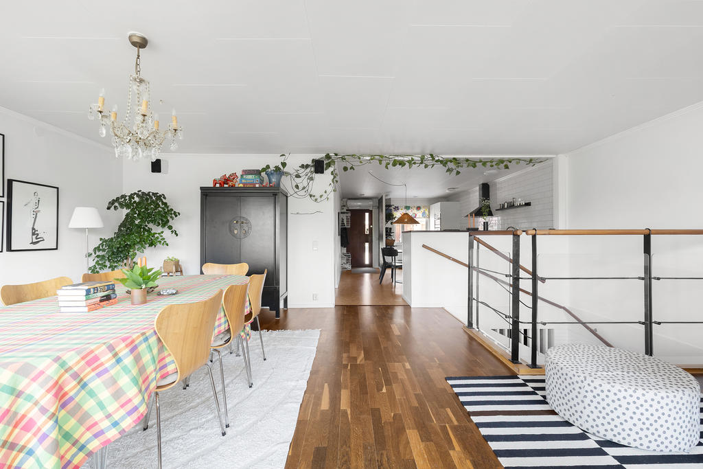 Fräscha ytor möter familjen på entréplan