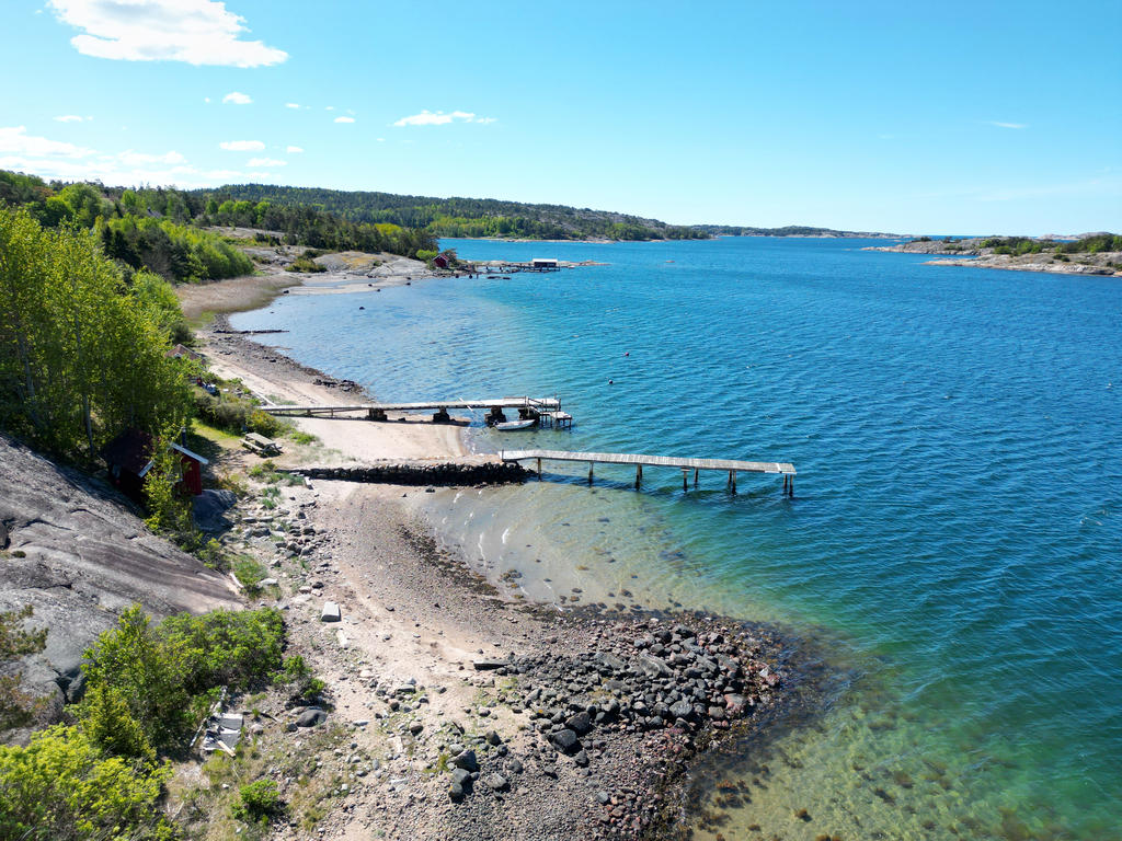 Trevlig strand som erbjuder både sol och salta bad!