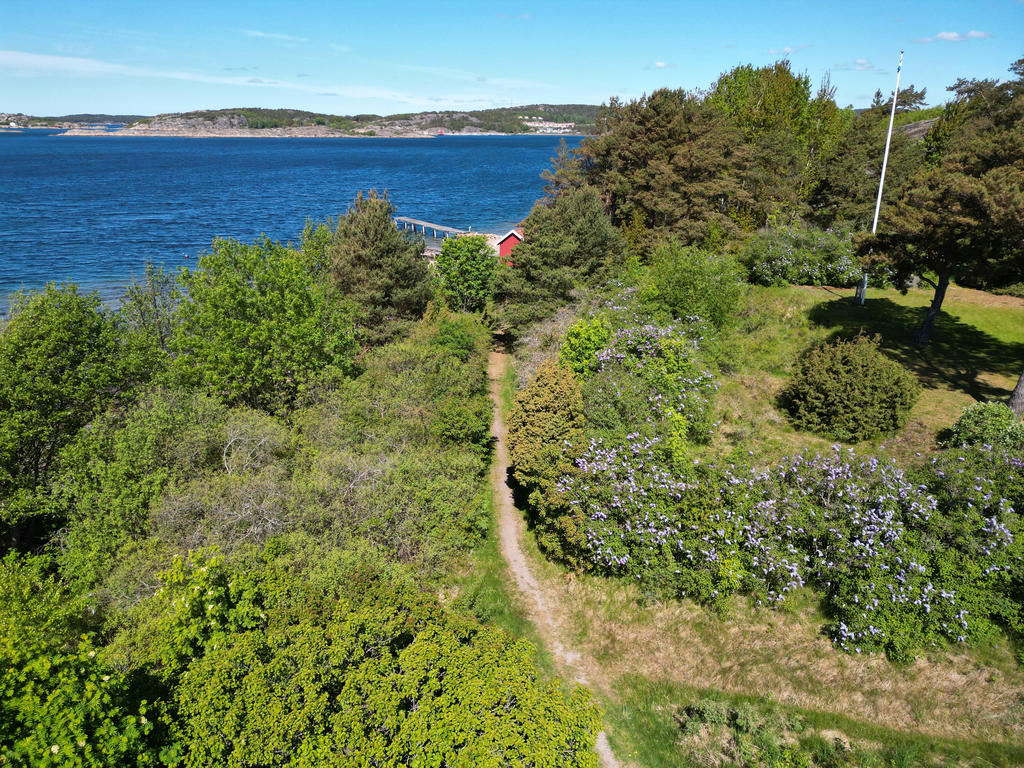 Stigen ned till stranden omfamnad med fina färger!