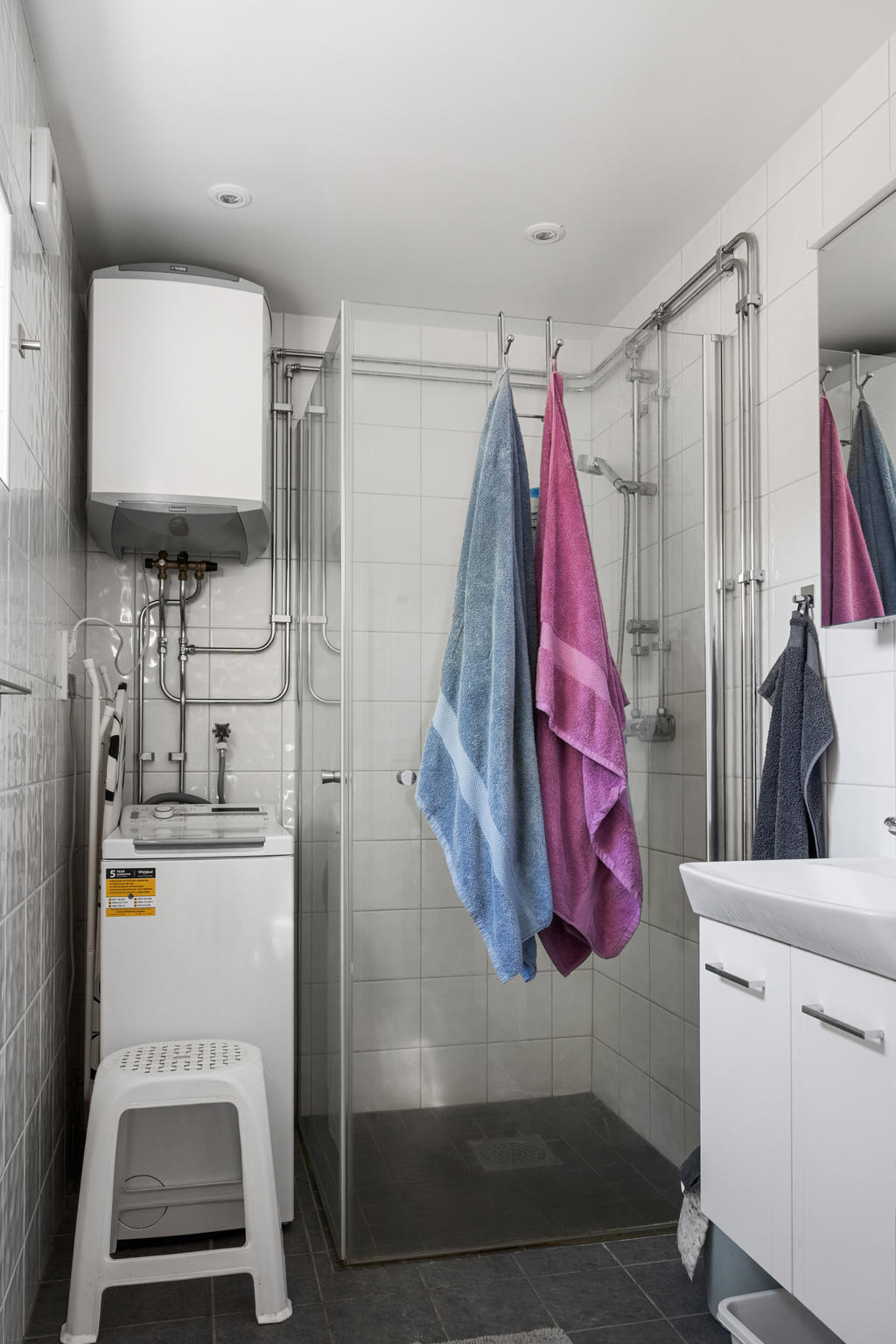 Ljust och fräscht badrum