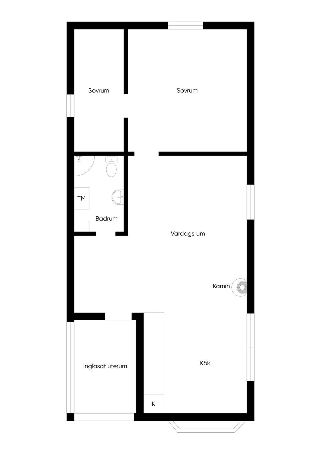 Planlösning "Extra hus"