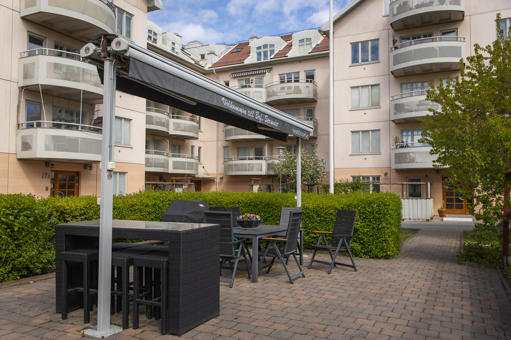 Föreningens uteplats med grill
