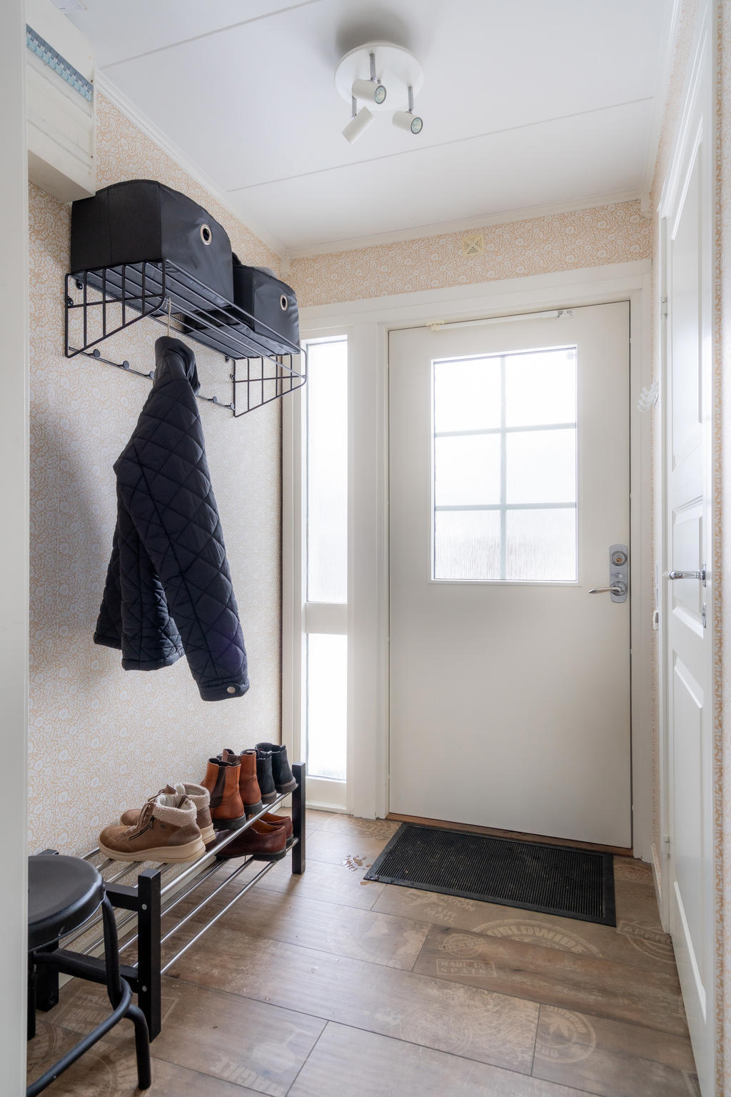 Hallen med plats för avhängning.