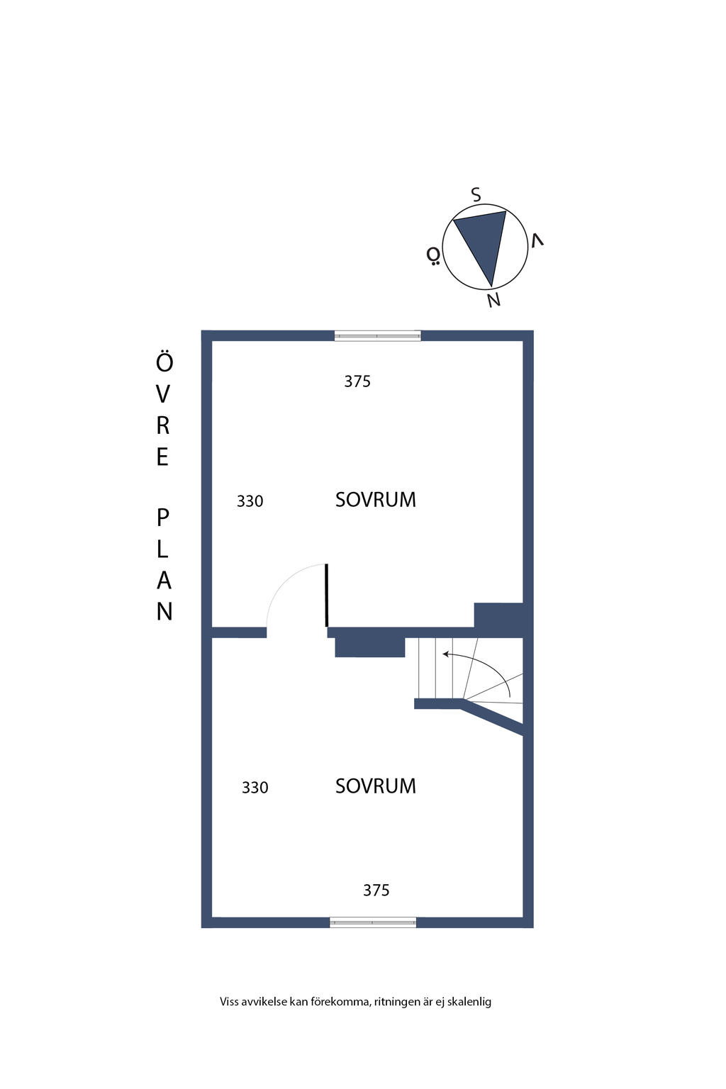 Planlösning övre plan