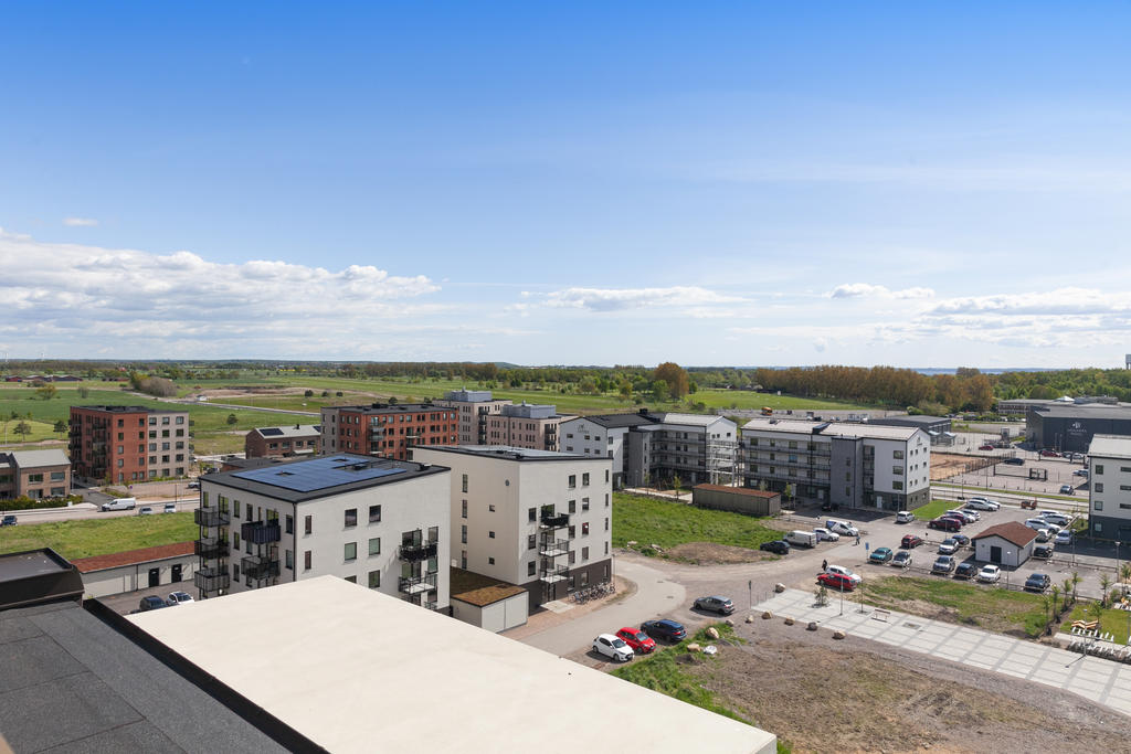 Utsikt från den gemensamma takterrassen