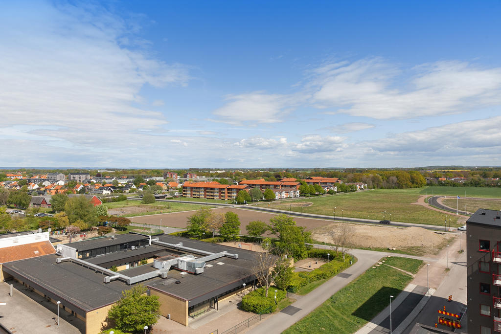 Utsikt från den gemensamma takterrassen