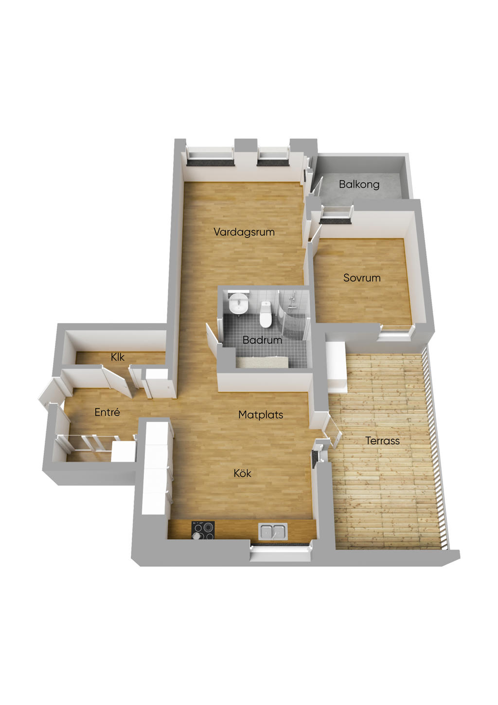 Planlösning 3D