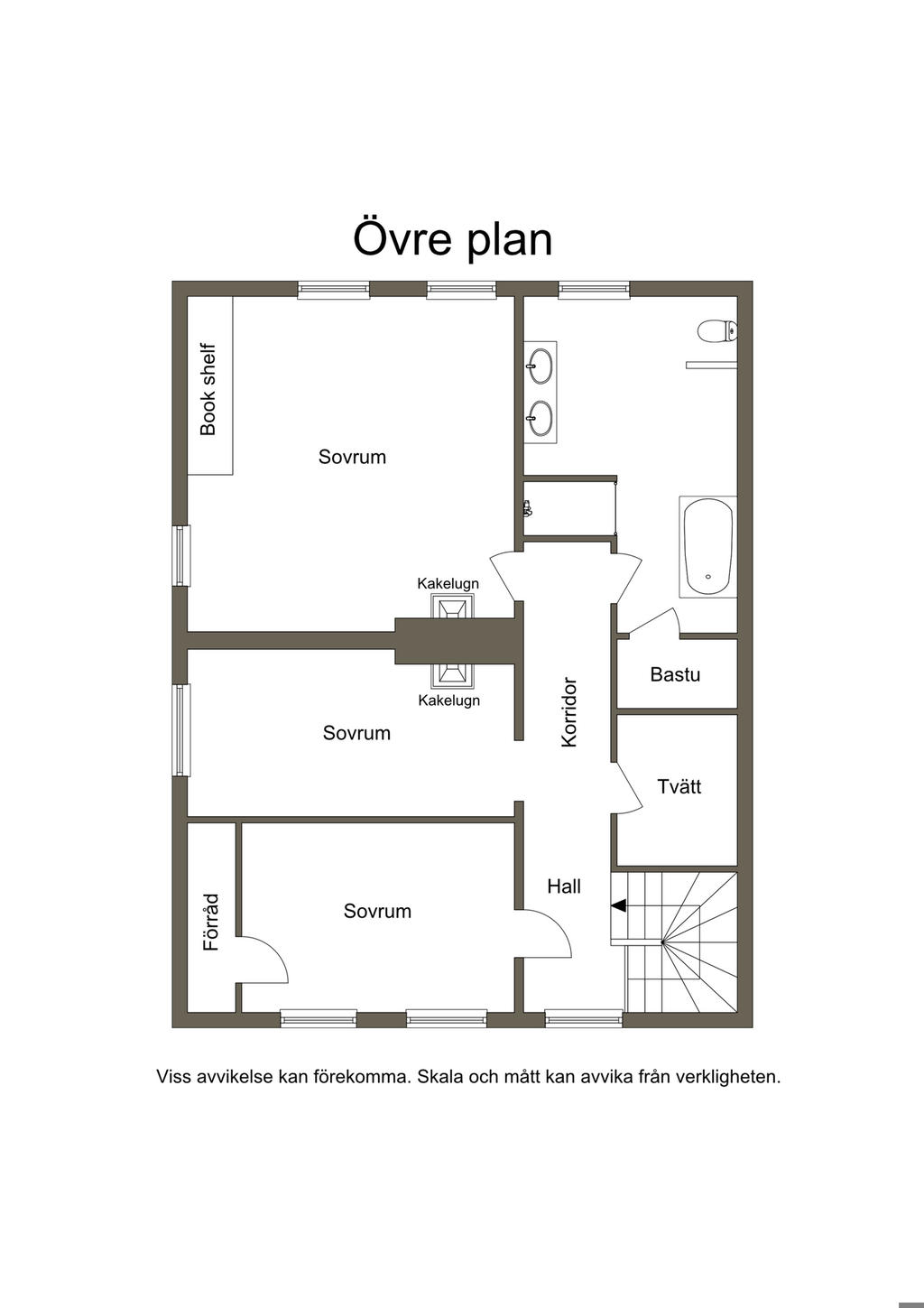 Planlösning övre plan