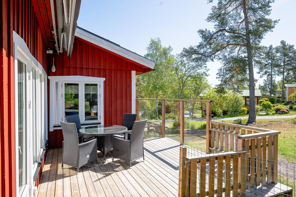 Härligt solig uteplats
