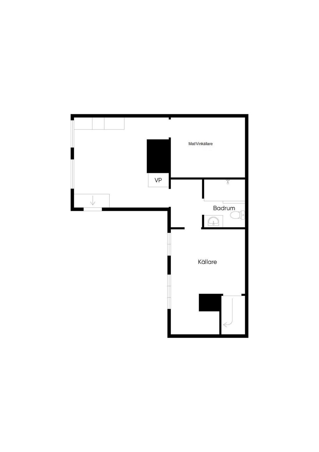 Planlösning källarplan