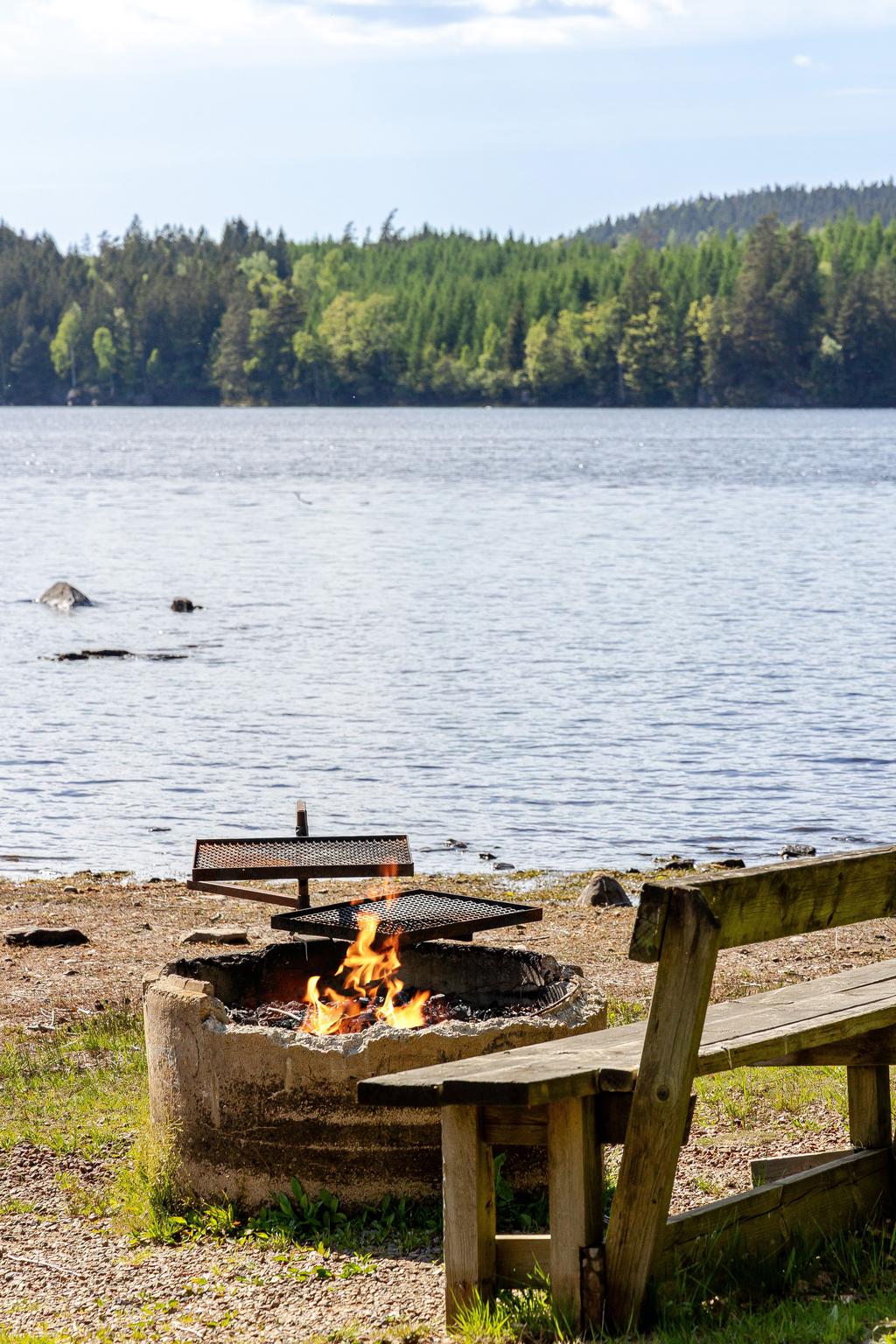 Mysig grillplats nere vid sjön