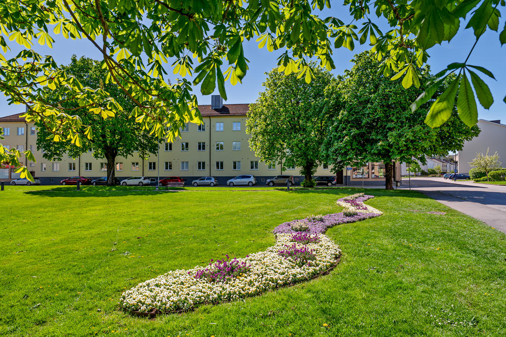 Fina grönområden runt knuten